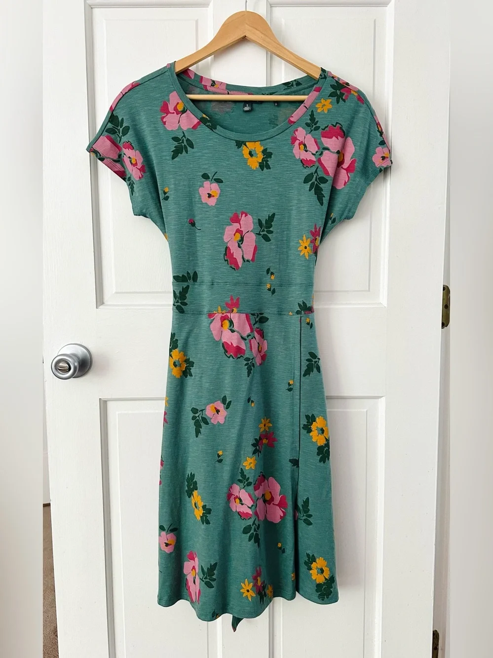 cue wrap short sleeve dress Toad&Co Cue Wrap Dress - Women's